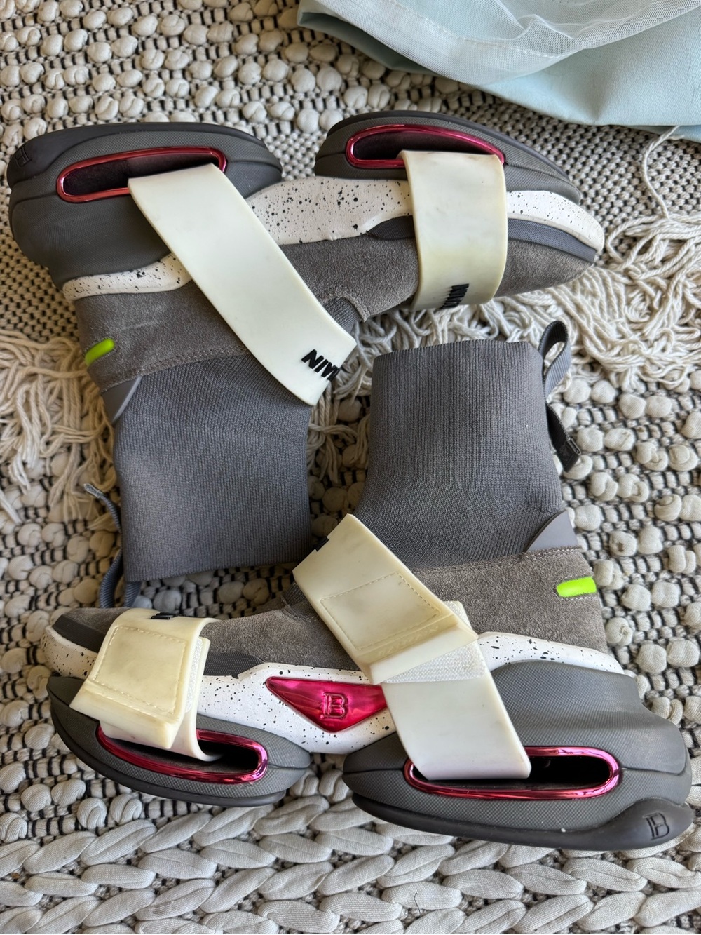Balmain Inspired high top platform sneakers size 7.5